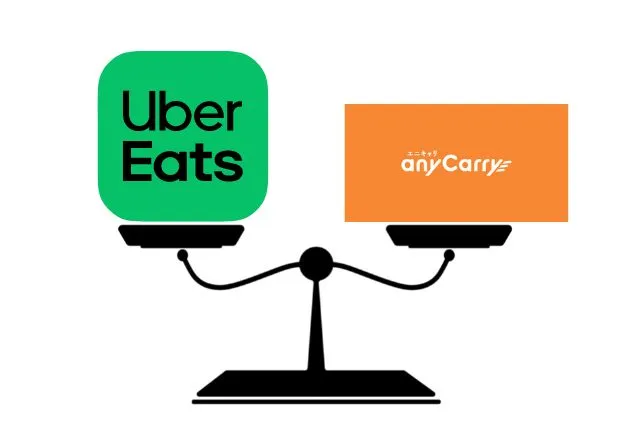 Uber Eats とanyCarryの違い